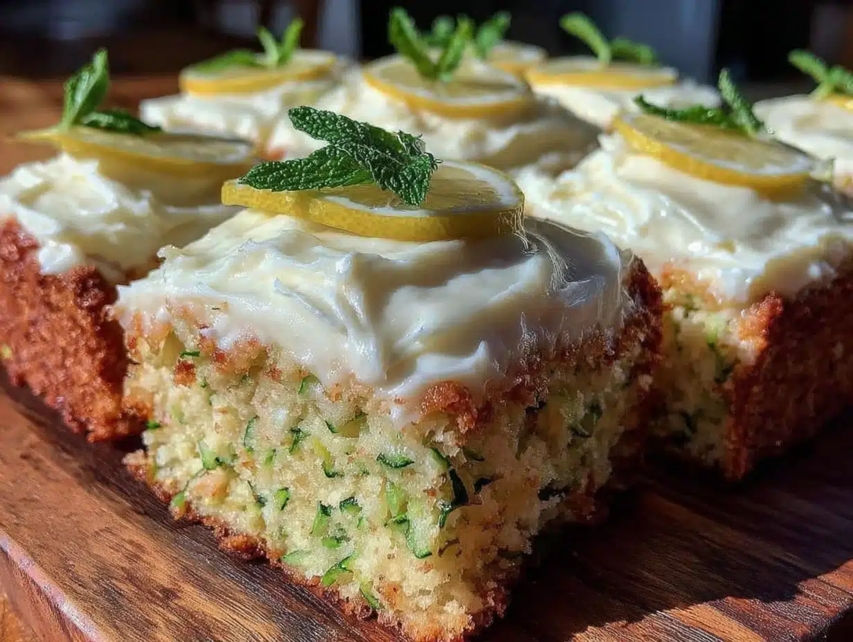Easy Lemon Zucchini Bars - featured image