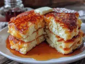 fluffy buttermilk pancakes from scratch - featured image