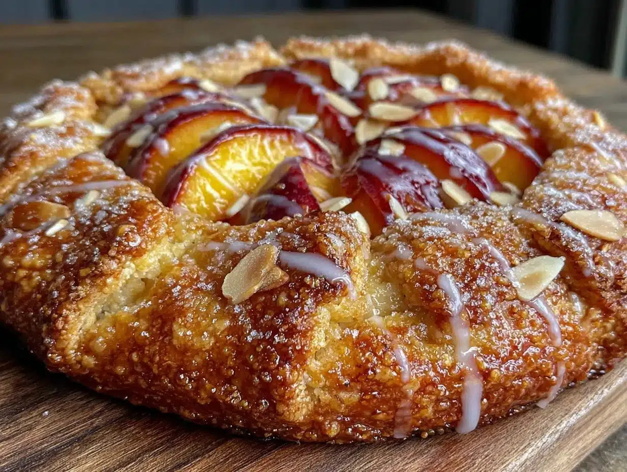 fresh peach galette - featured image
