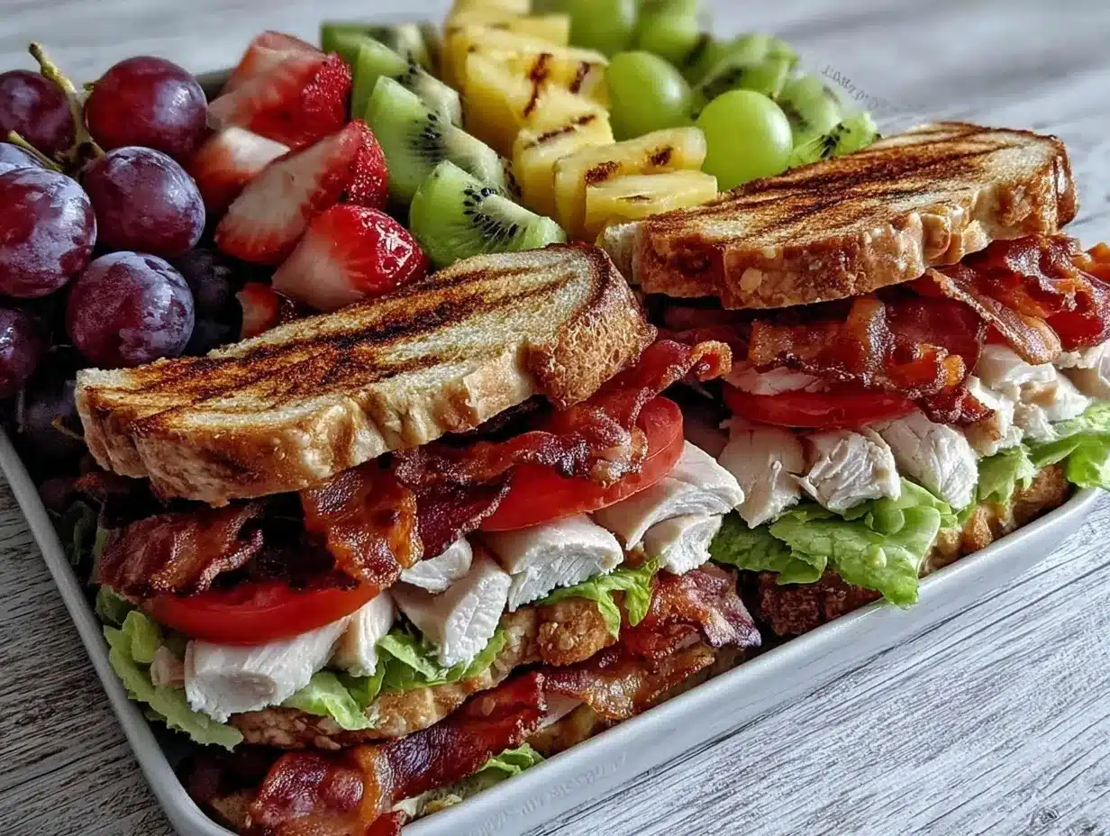 Fresh Turkey Club Bento Box preparation steps