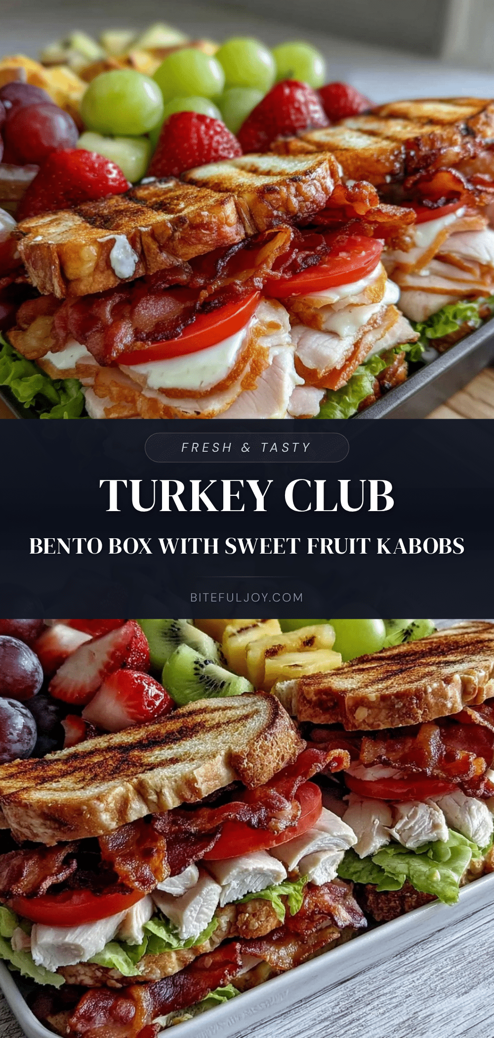Fresh Turkey Club Bento Box recipe