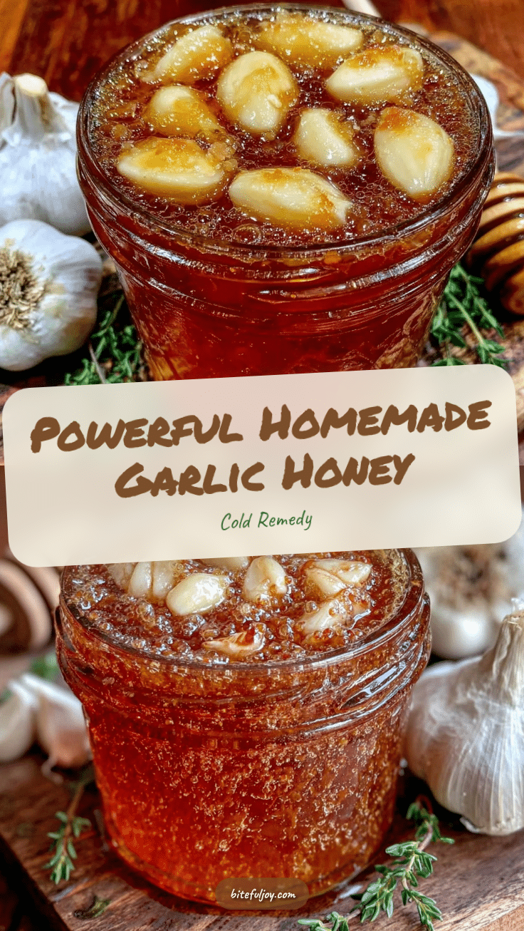 garlic honey cold remedy recipe