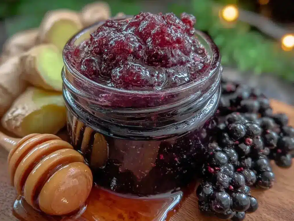 healthy elderberry syrup - featured image