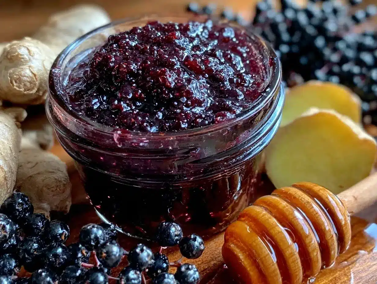 healthy elderberry syrup preparation steps