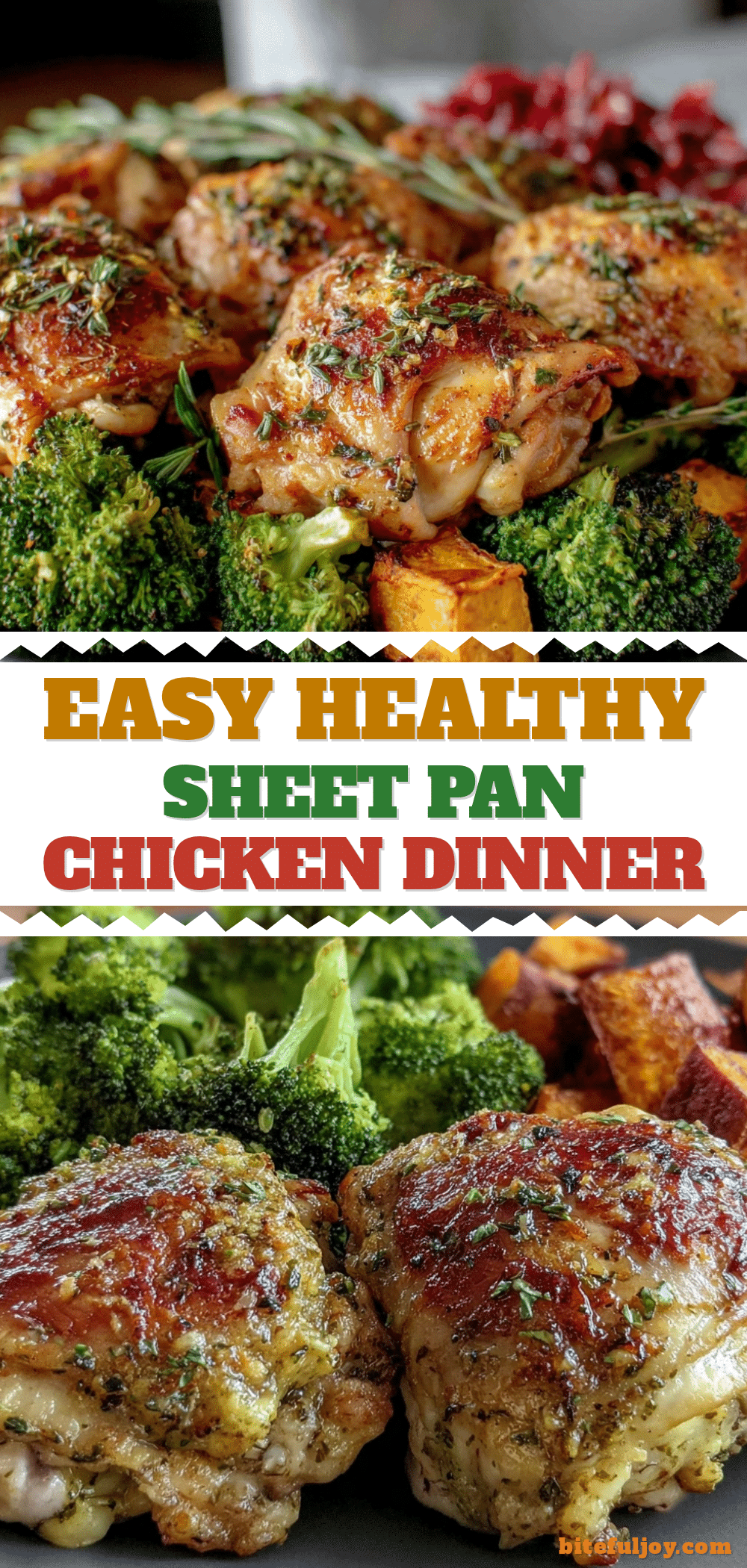healthy sheet pan chicken recipe