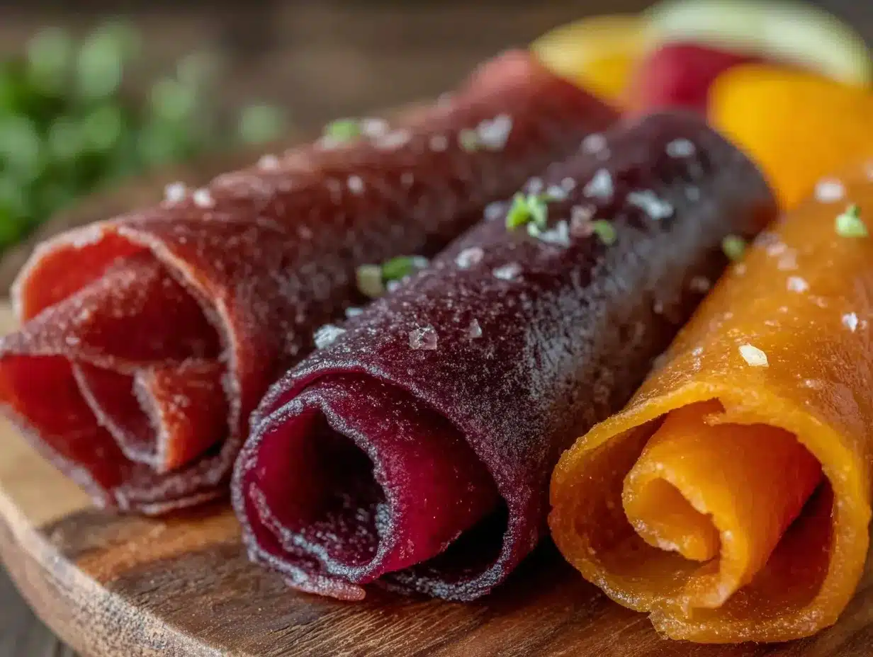 homemade fruit leather rolls preparation steps