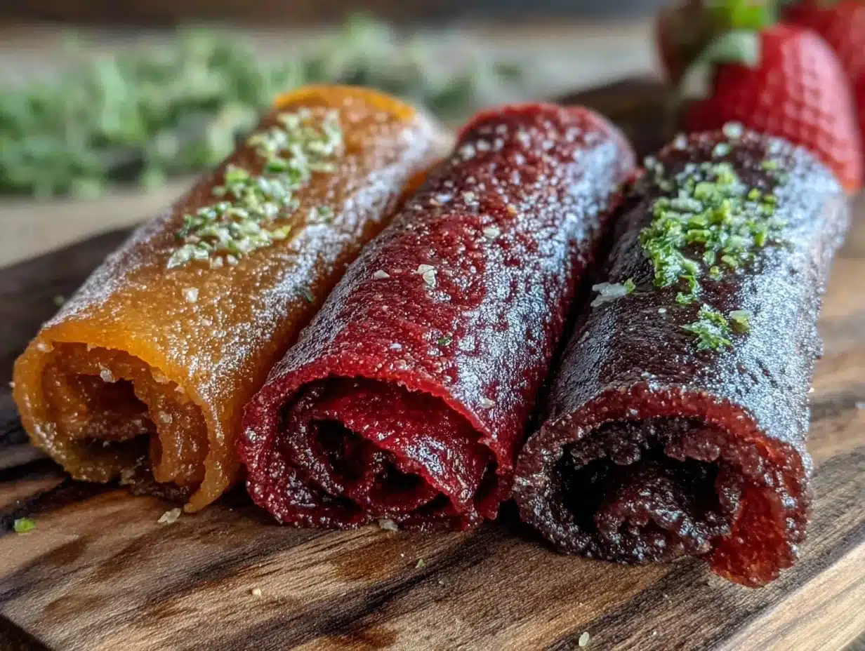 homemade fruit leather rolls - featured image