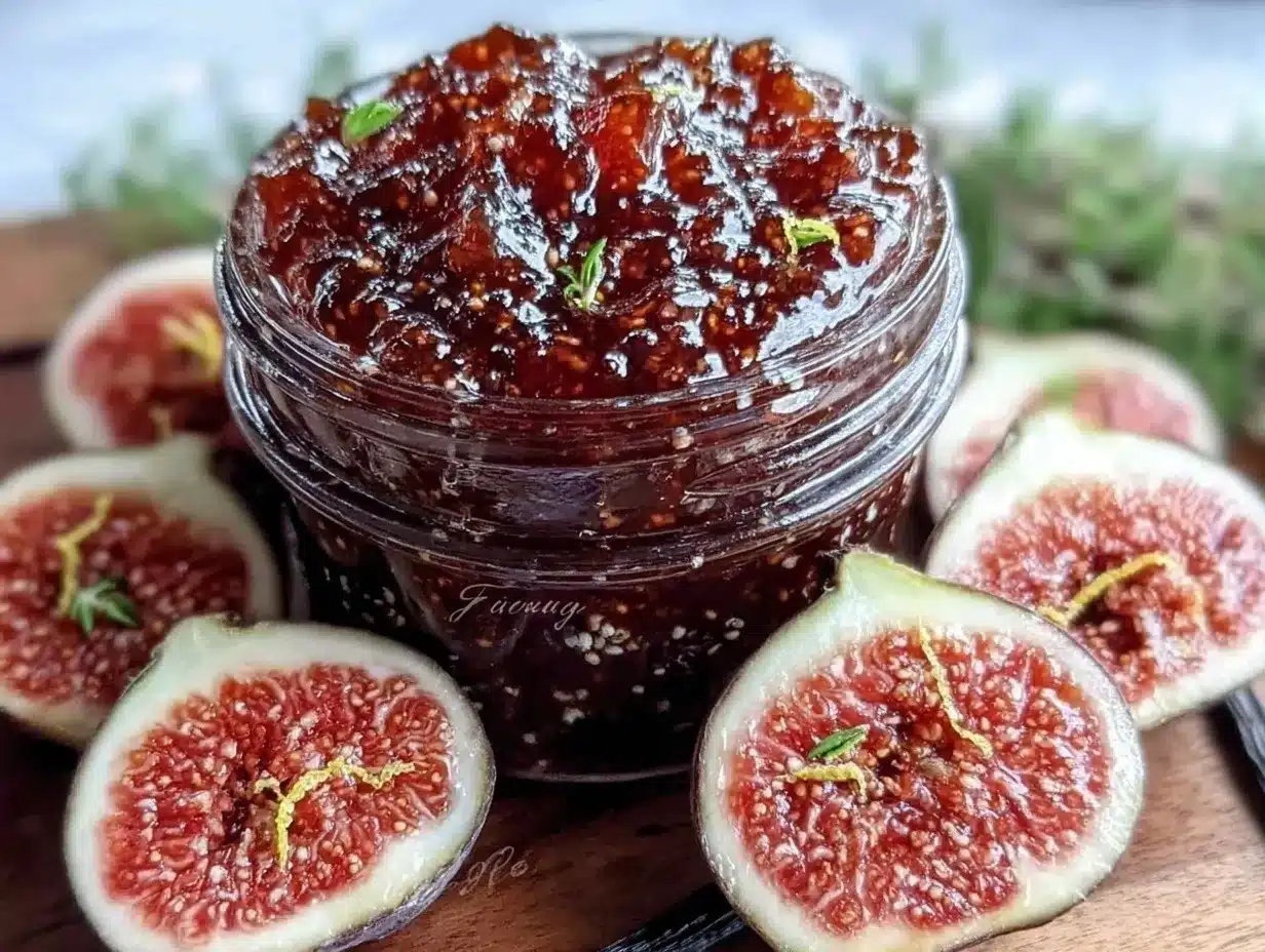 homemade sweet vanilla fig jam preparation steps