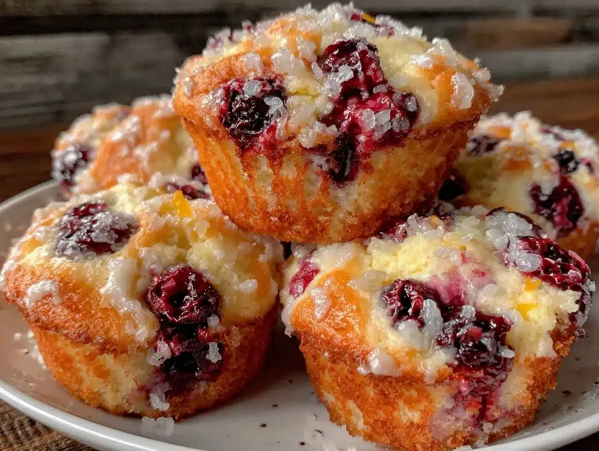 lemon blueberry zucchini muffins preparation steps