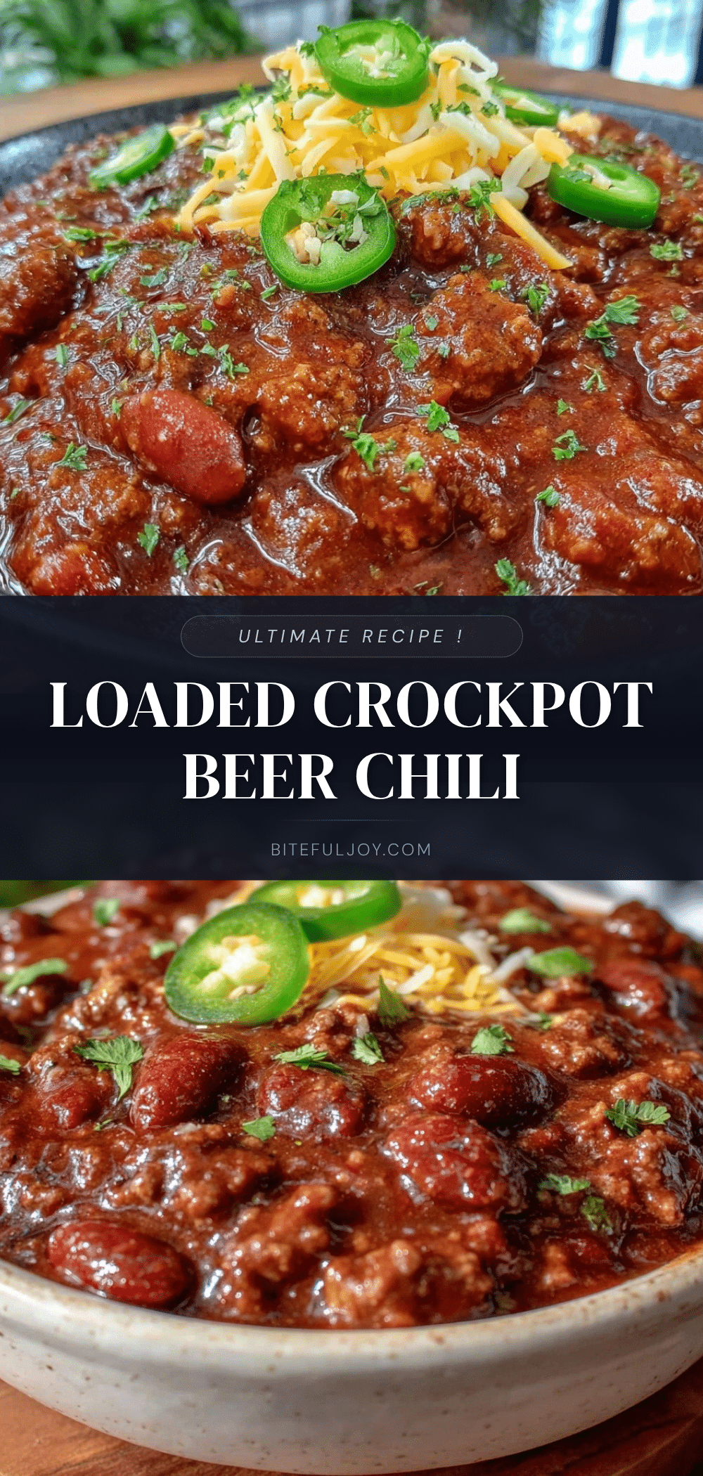 loaded crockpot chili recipe