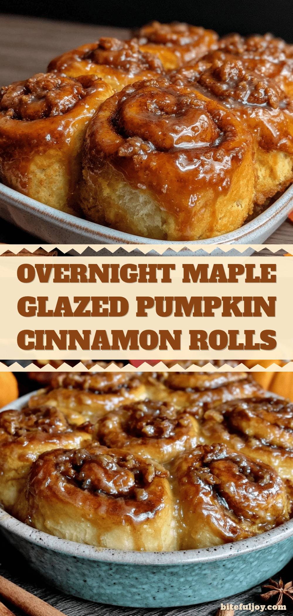 maple glazed pumpkin cinnamon rolls recipe