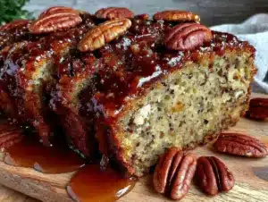 maple pecan banana bread - featured image