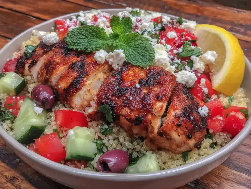Mediterranean Quinoa Bowl with Grilled Chicken - featured image