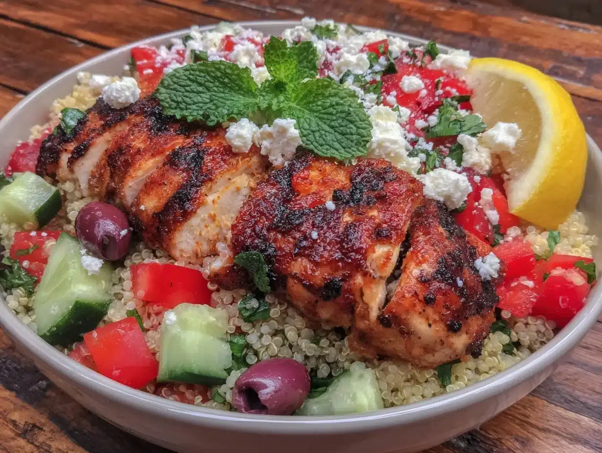 Mediterranean Quinoa Bowl with Grilled Chicken - featured image
