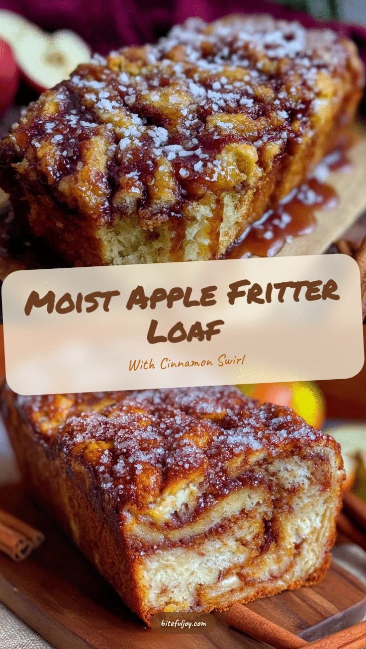 moist apple fritter loaf bread recipe