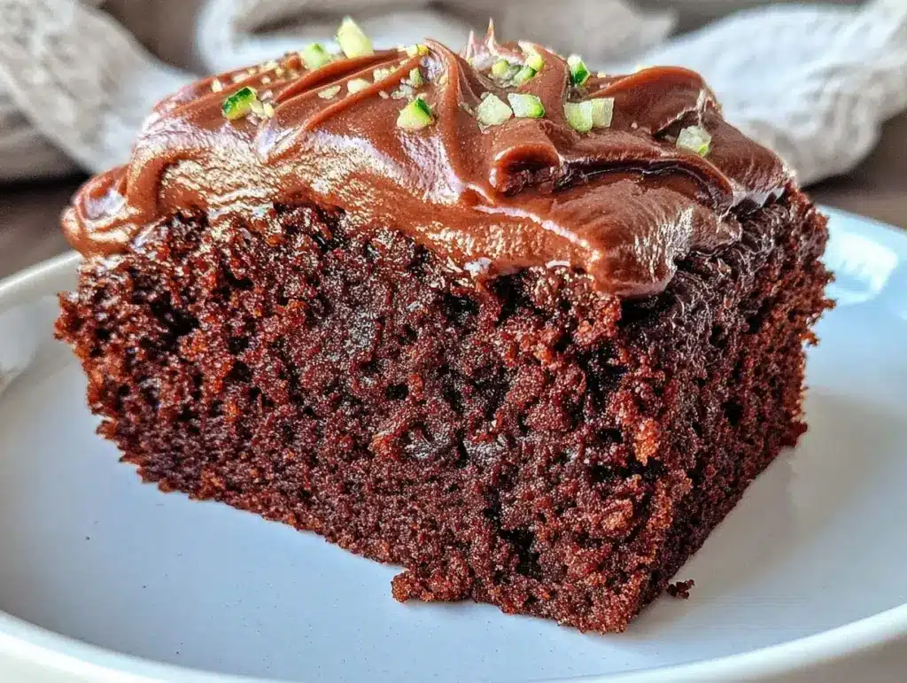moist chocolate zucchini cake - featured image