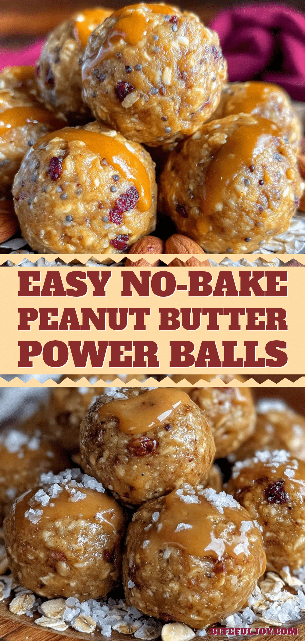 no-bake peanut butter protein energy balls recipe