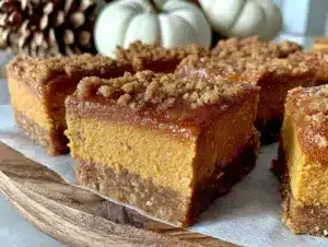 no-bake pumpkin cheesecake bars - featured image