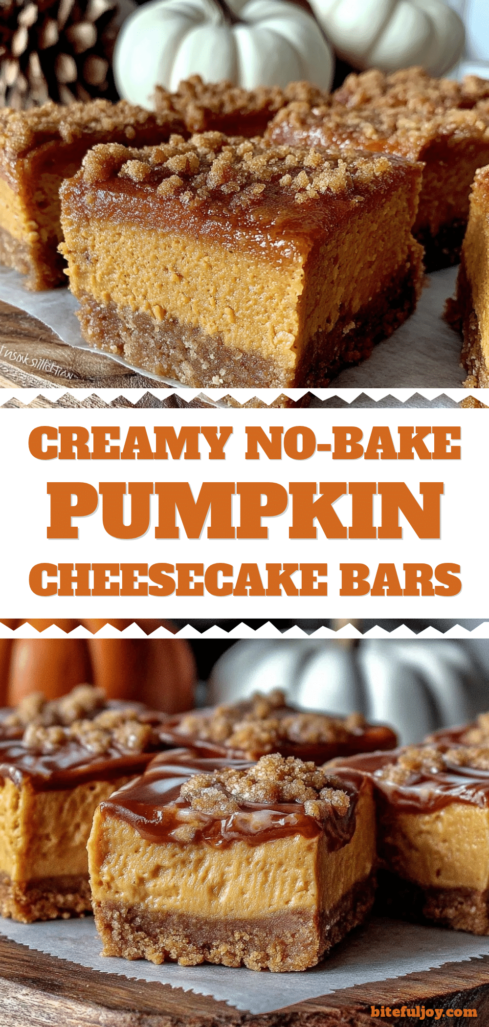 no-bake pumpkin cheesecake bars recipe