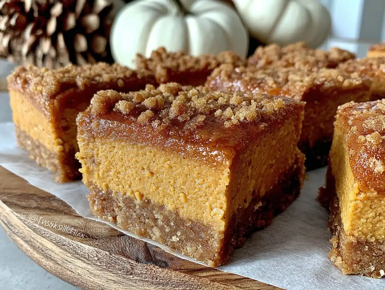 no-bake pumpkin cheesecake bars - featured image