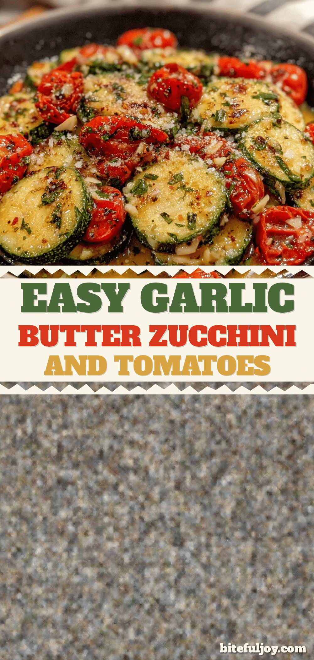 one-pan garlic butter zucchini recipe