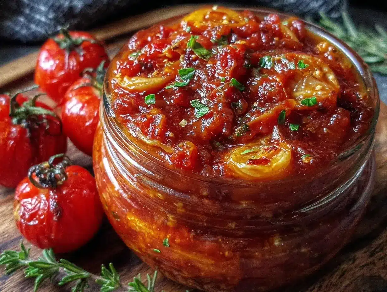 oven-roasted tomato sauce preparation steps