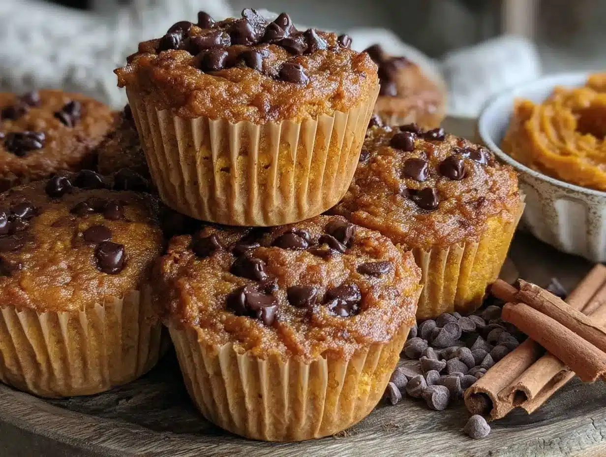 pumpkin chocolate chip protein muffins preparation steps