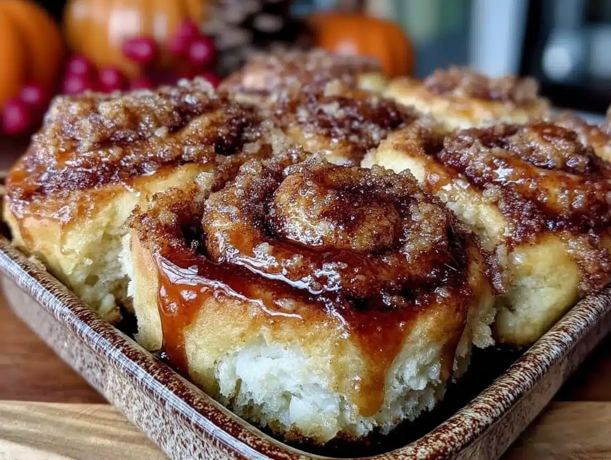pumpkin cream cheese stuffed cinnamon rolls preparation steps