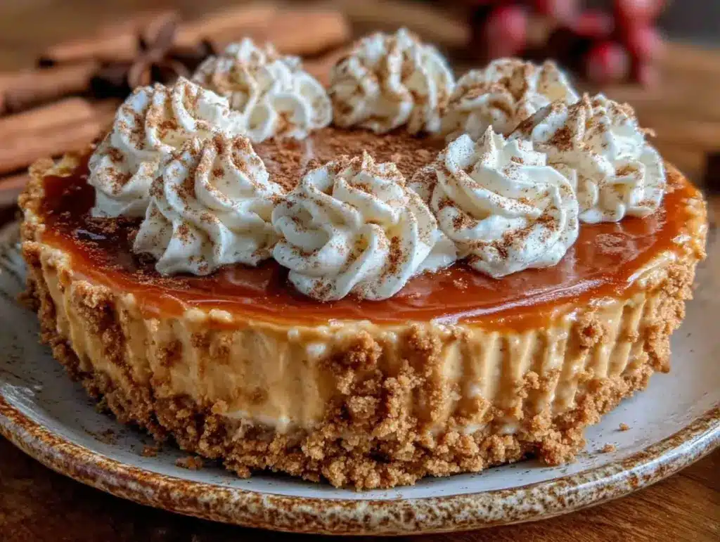pumpkin pie cheesecake - featured image