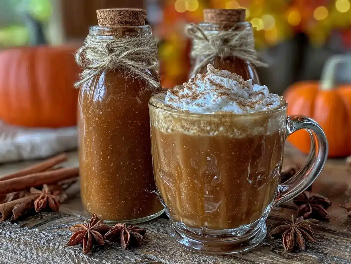 pumpkin spice coffee syrup preparation steps