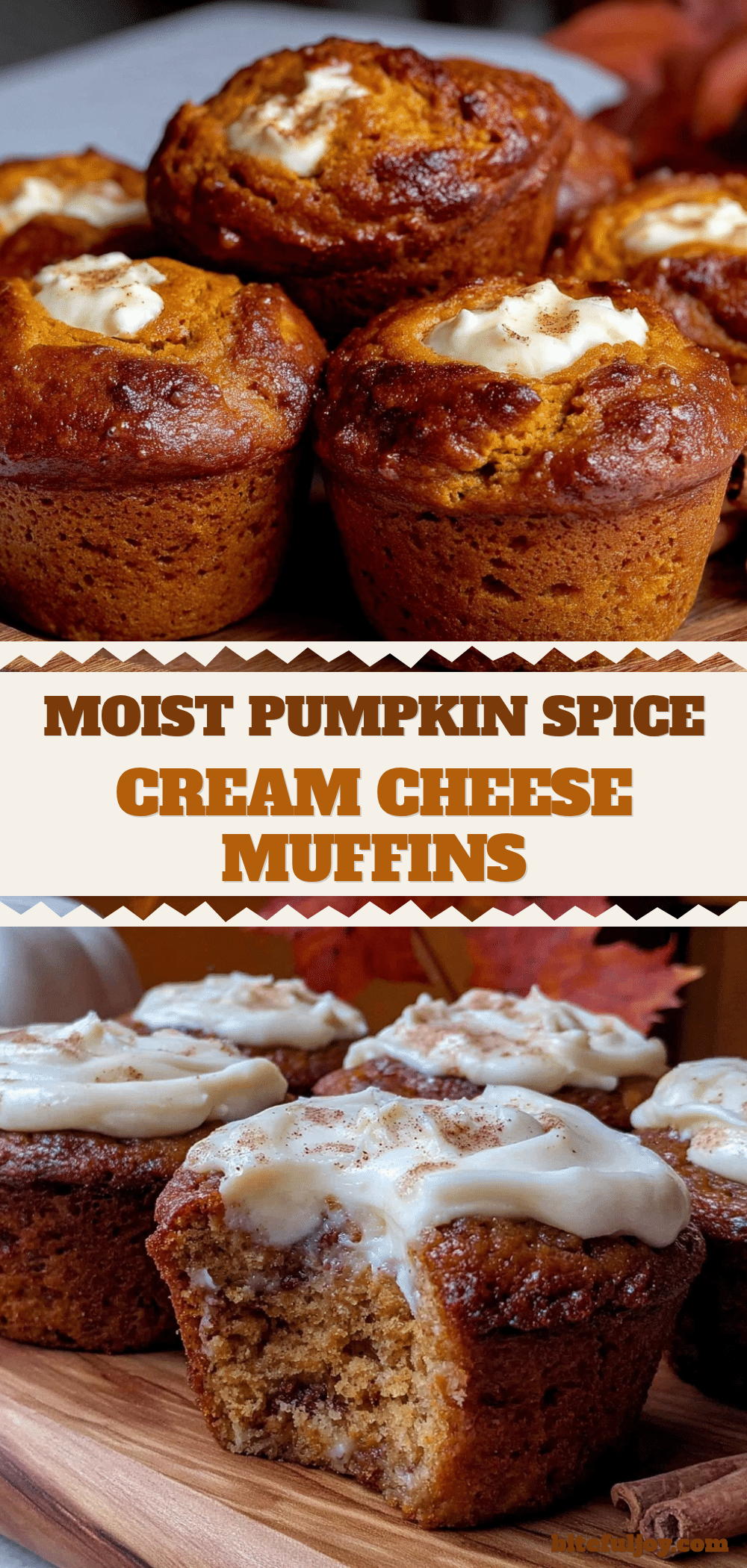 pumpkin spice cream cheese muffins recipe