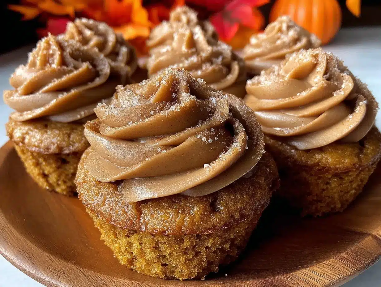 pumpkin spice latte cupcakes - featured image