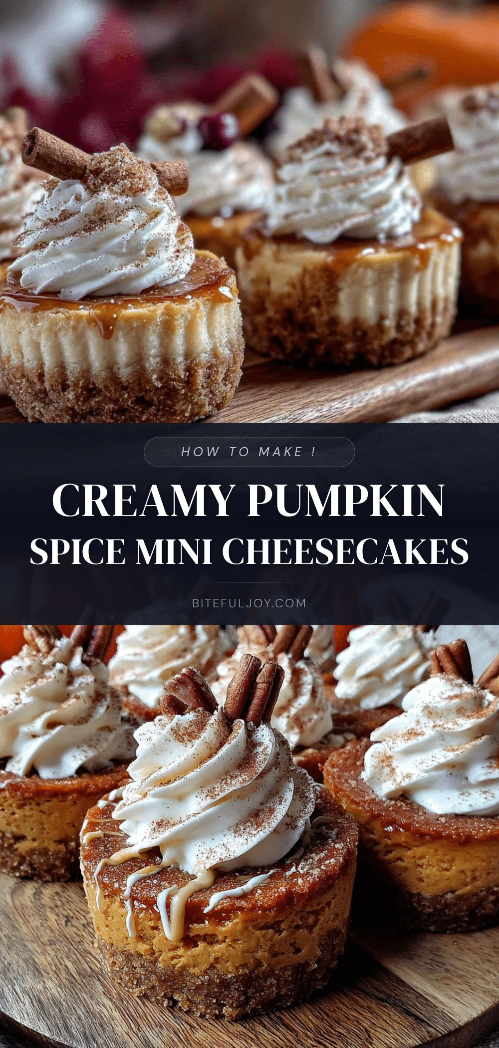pumpkin spice mini cheesecakes recipe