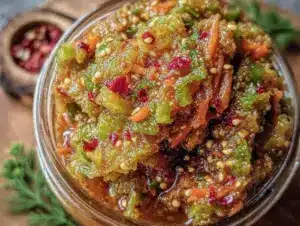 quick refrigerator zucchini relish - featured image