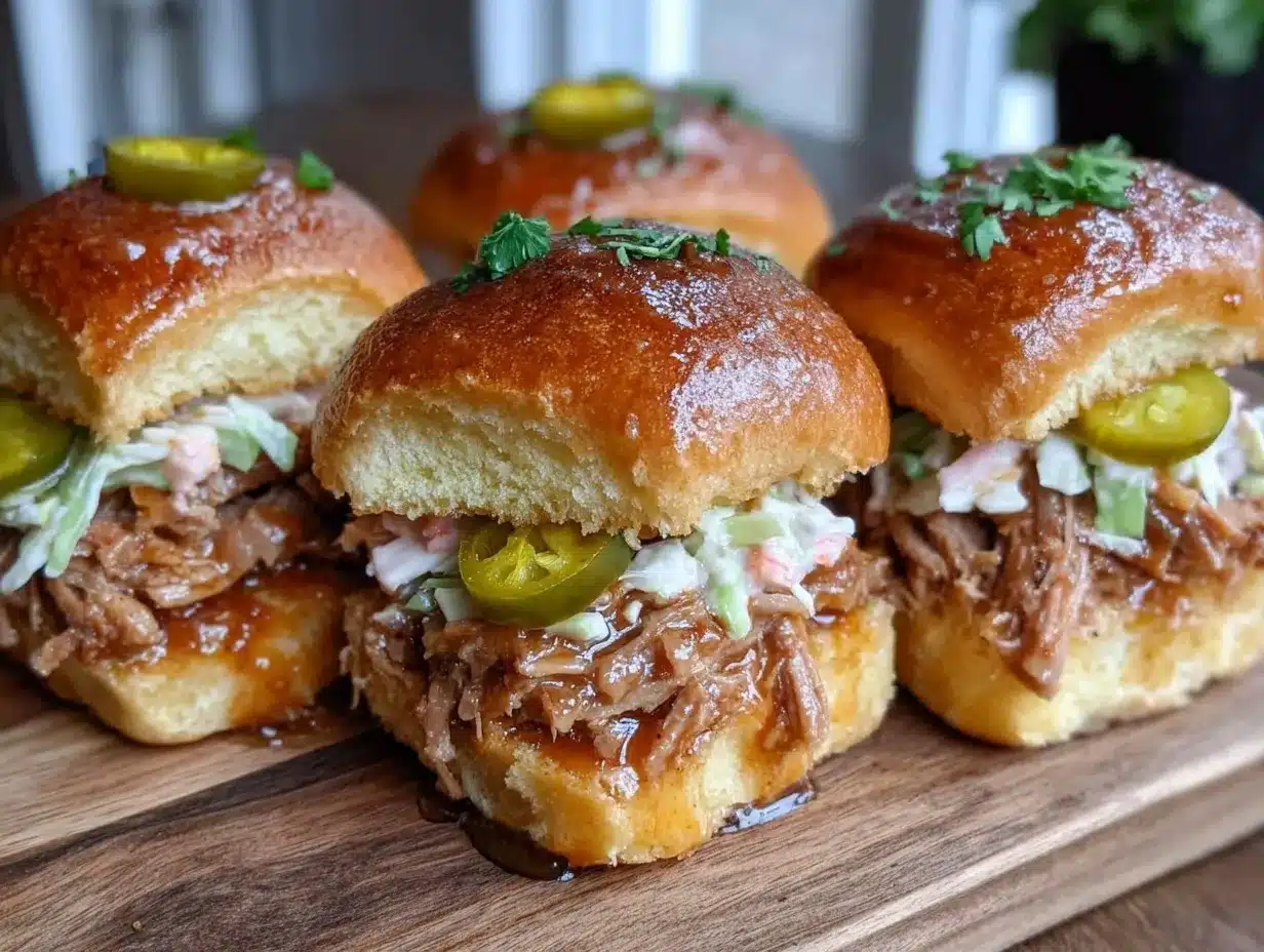 slow cooker honey chipotle pulled pork sliders preparation steps