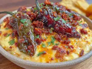 smoked queso dip - featured image