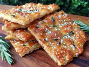 sourdough starter crackers - featured image