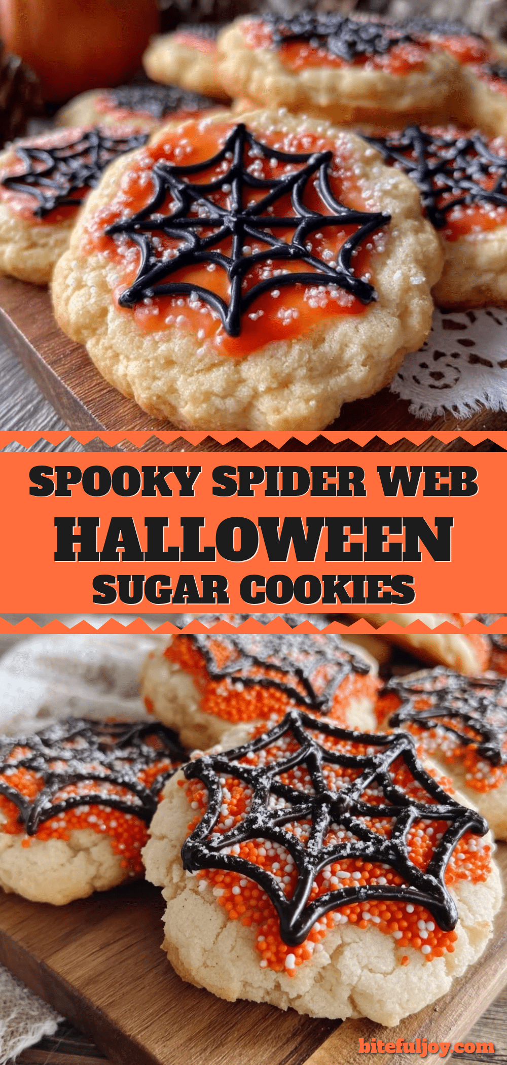 spider web halloween sugar cookies recipe