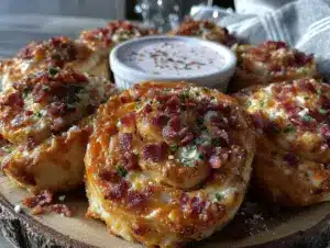 bacon jalapeno popper pinwheels - featured image