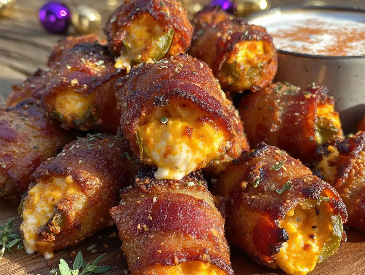 bacon-wrapped jalapeño popper bites - featured image