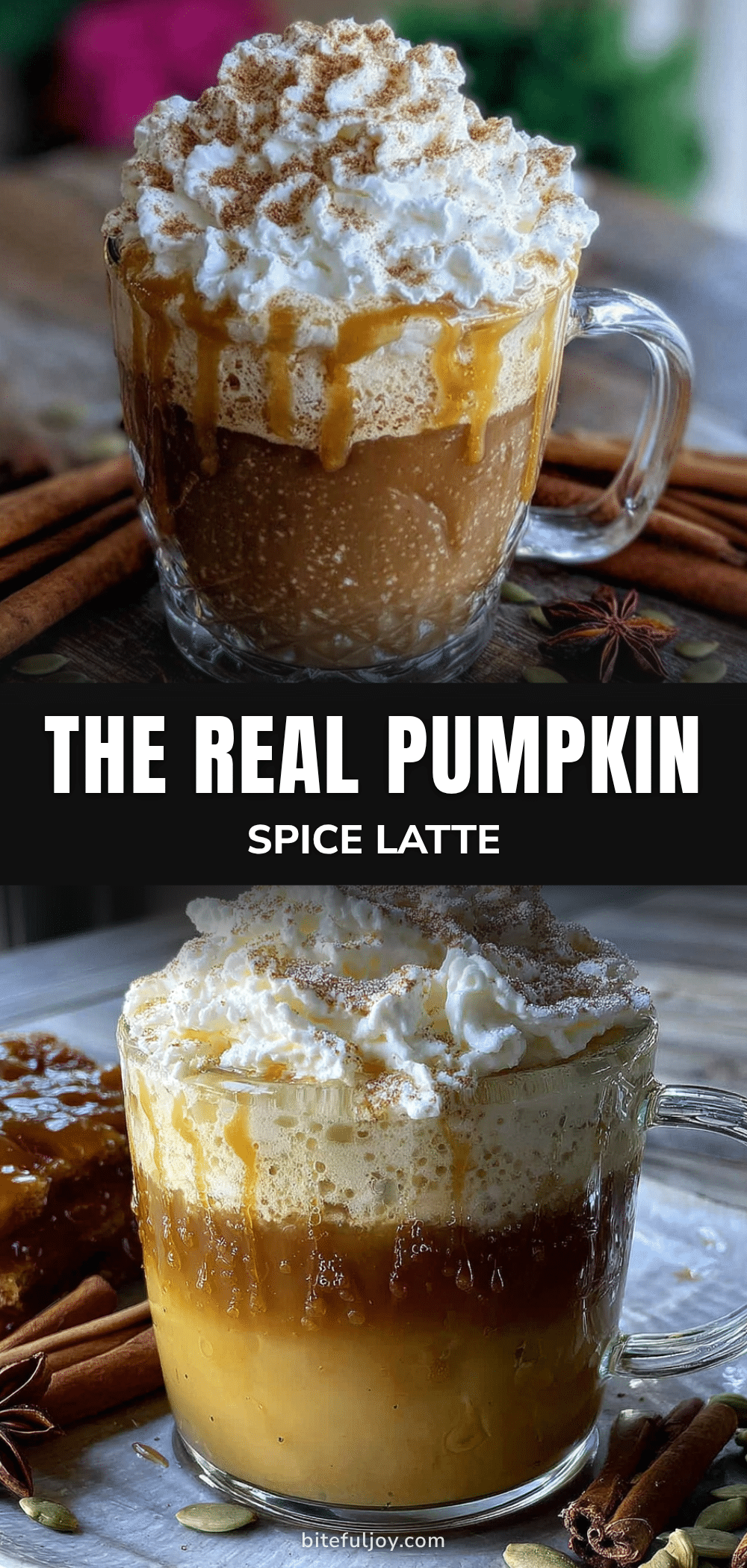 homemade pumpkin spice latte with real pumpkin recipe