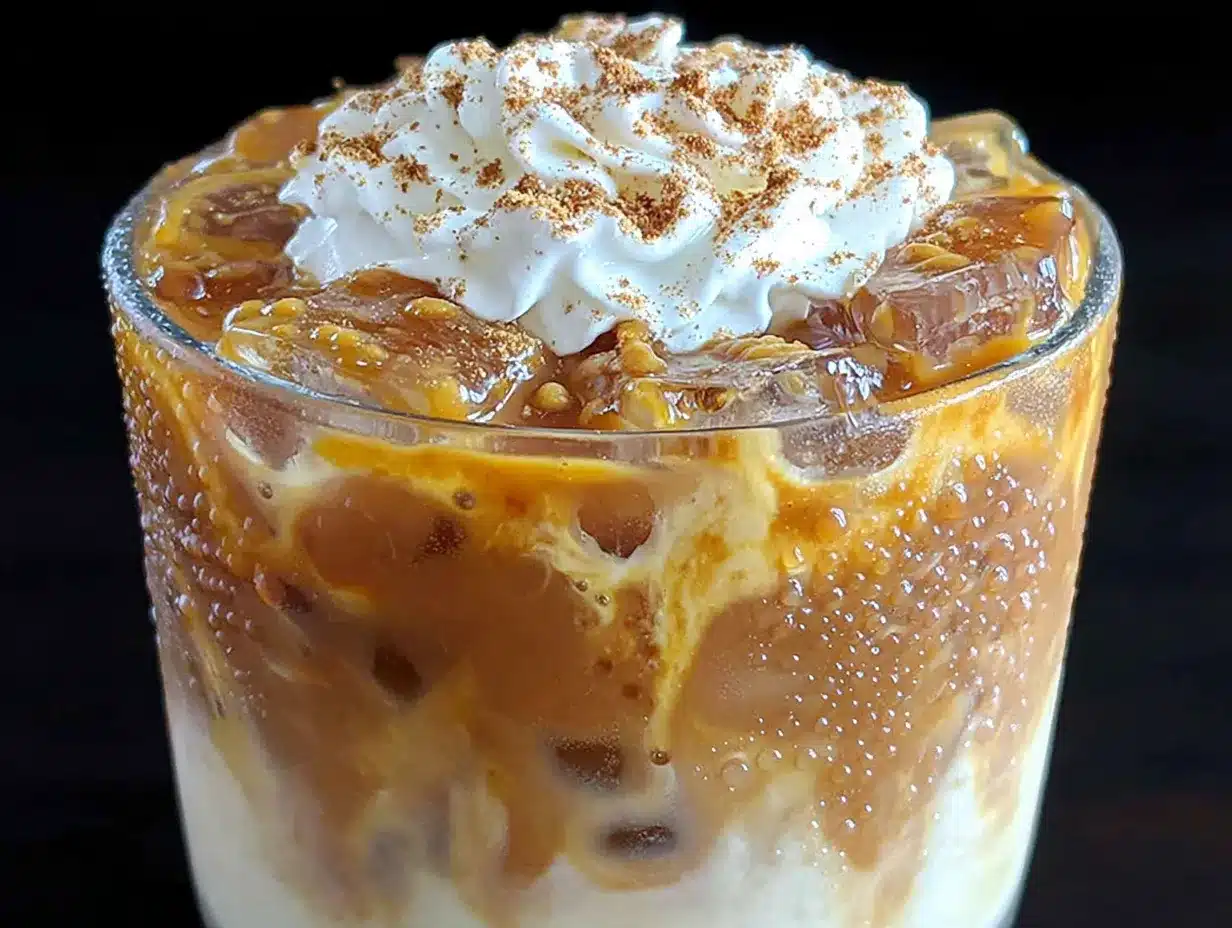 iced pumpkin chai latte preparation steps