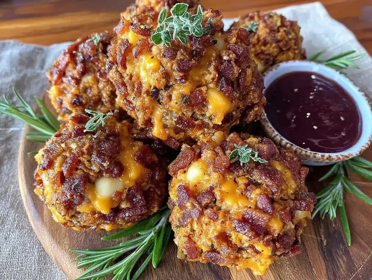 mini football cheese ball bites preparation steps