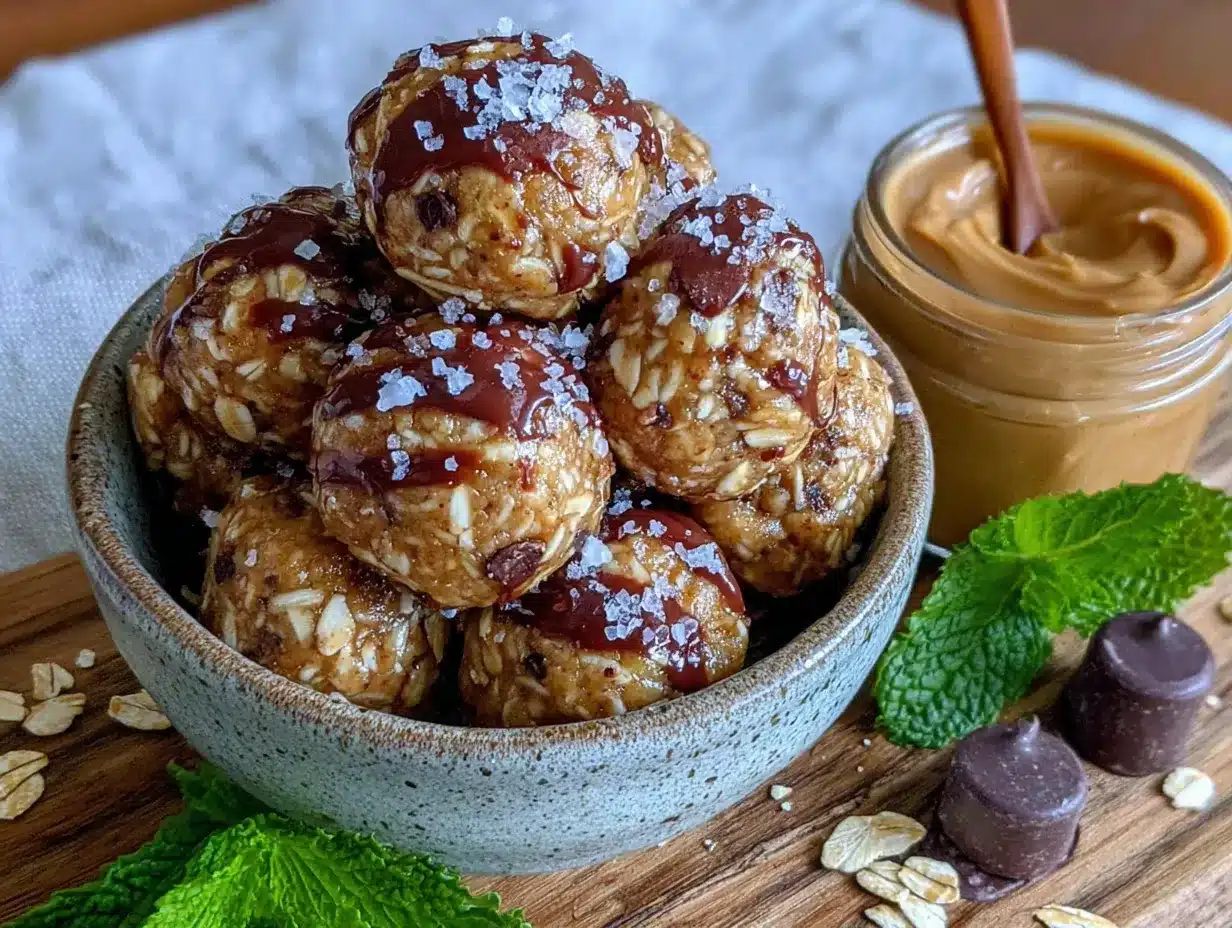 no-bake peanut butter oat energy bites preparation steps