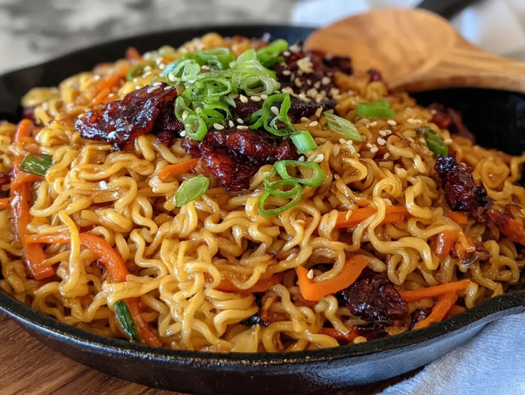 one-pan ramen stir-fry - featured image