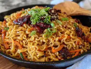 one-pan ramen stir-fry - featured image
