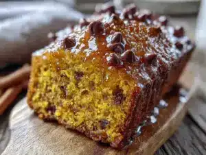 pumpkin chocolate chip bread - featured image