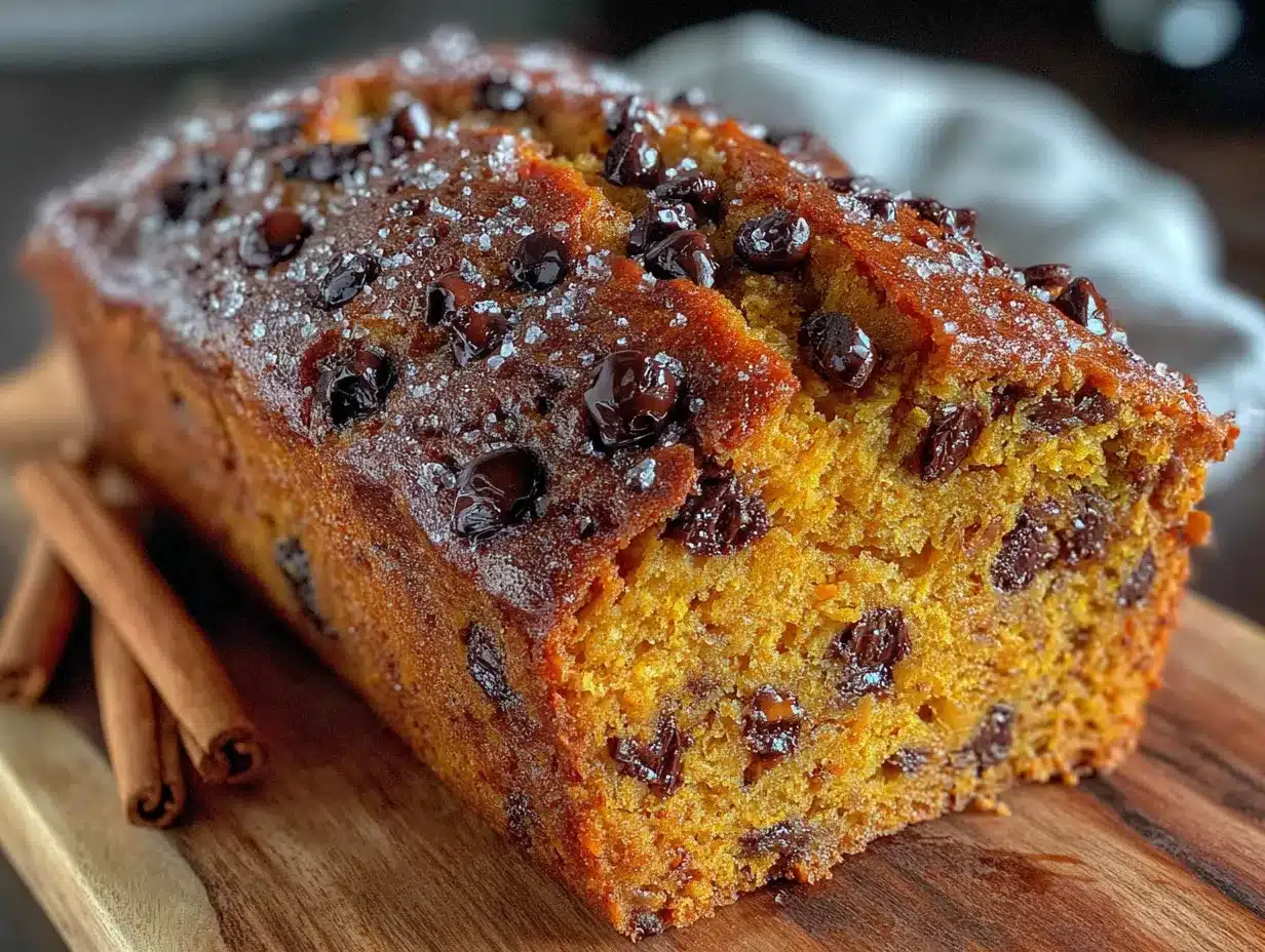 pumpkin chocolate chip bread preparation steps