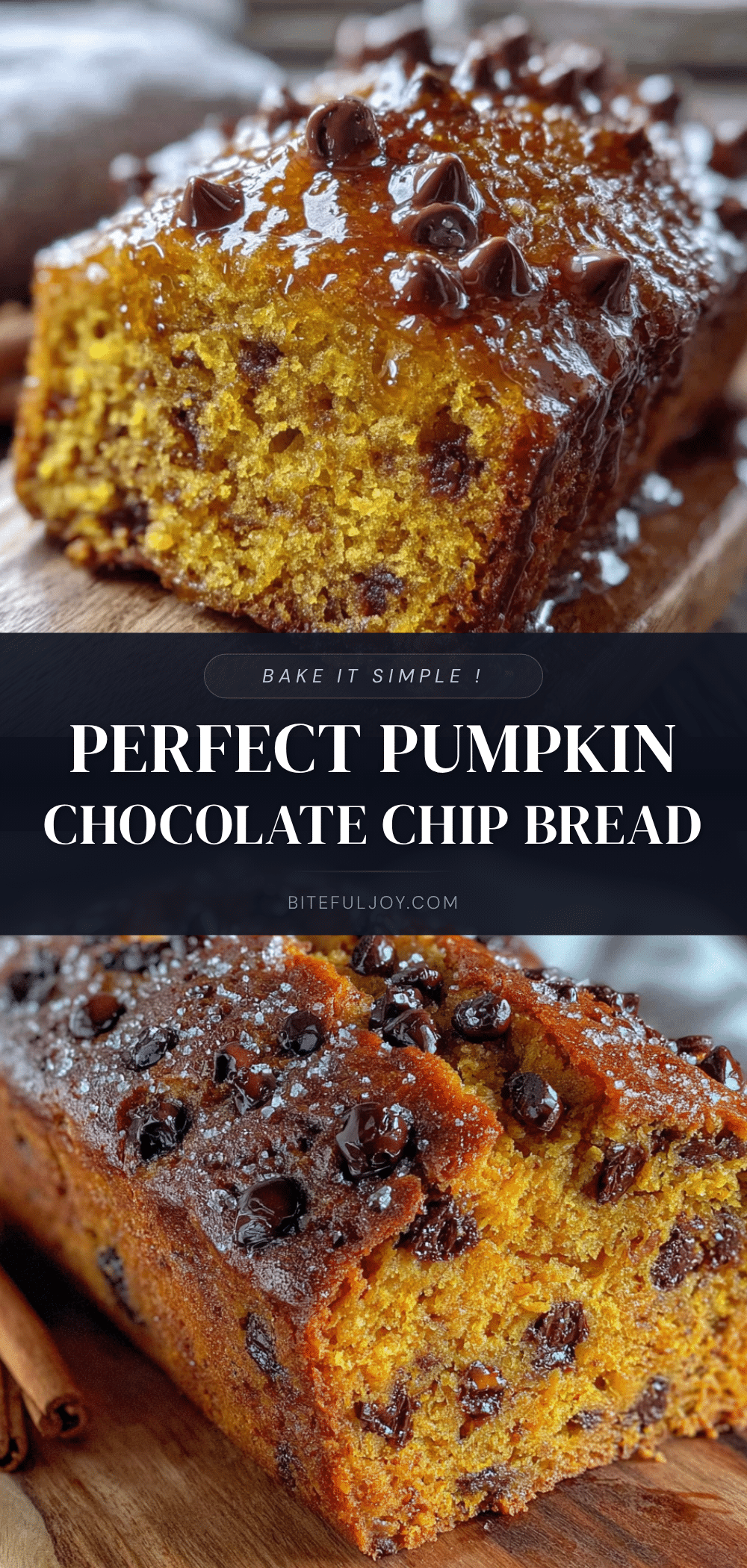 pumpkin chocolate chip bread recipe