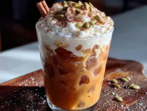 pumpkin cold brew with brown sugar cold foam - featured image